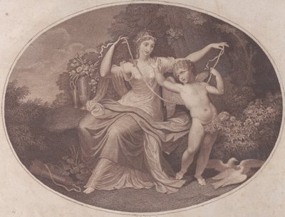 La douceur liant les ailes de Cupidon, probablement XVIIIe siècle - P. J. Chaillou