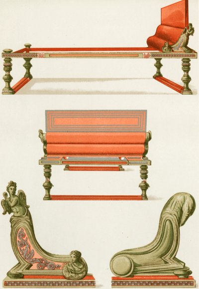 Mobilier en bronze de Pompéi - P. Sellier