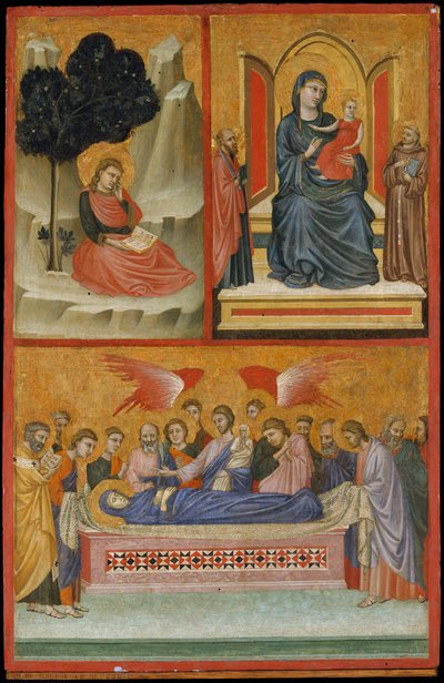 Saint Jean à Patmos, la Vierge à l