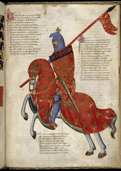 Un chevalier de Prato (De Regia Carmina par Convenevole da Prato) - Pacino di Buonaguida