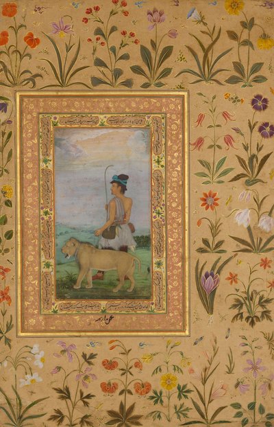 Derviche avec un lion, Folio de l