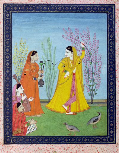 Le début du printemps, de Chamba, Himachal Pradesh, vers 1800 - Pahari School