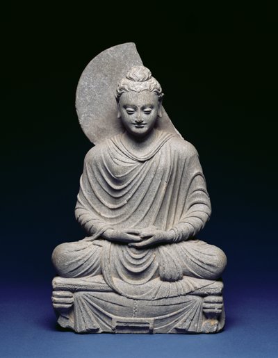 Bouddha assis, Gandhara, Ier-IIIe siècle après J.-C. - Pakistani School