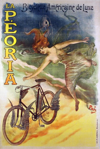 Affiche publicitaire pour les vélos La Peoria - Pal