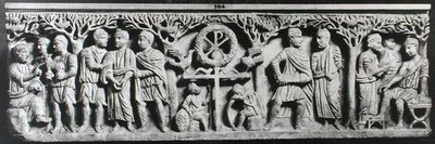 Sarcophage chrétien, scènes de la vie du Christ - Paleo Christian