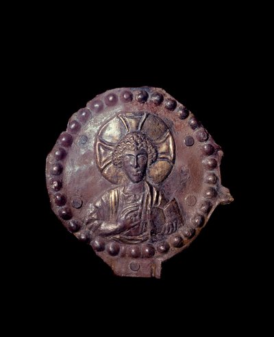 Christ bénissant (relief sur médaillon, Ve-VIe siècle) - Paleo Christian
