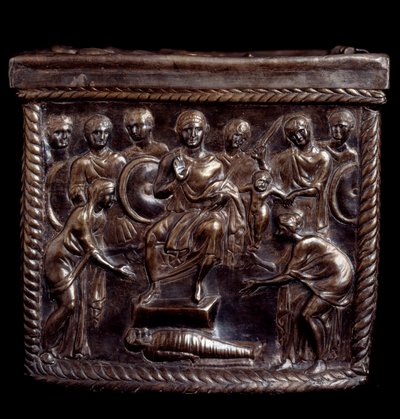 Art paléochrétien : boîte reliquaire en argent connue sous le nom de Capsella de San Nazaro - Paleo Christian