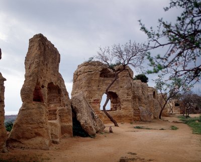 Vue de la nécropole paléochrétienne, 4ème siècle - Paleo Christian