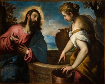 Jésus et la femme samaritaine - Palma Il Giovane