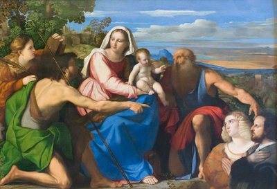 Conversation sacrée avec donateurs - Palma Il Giovane (1548 1628)