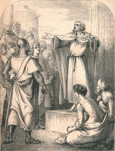 Pierre prêchant la Première Croisade, 1869 - Paolo Priolo