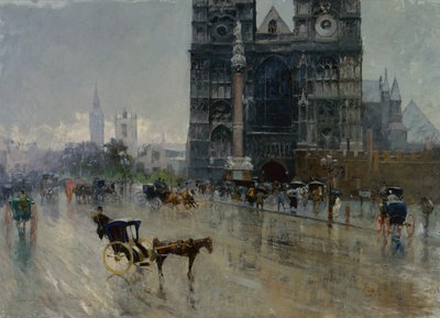Sanctuaire, Westminster (huile sur toile) - Paolo Sala