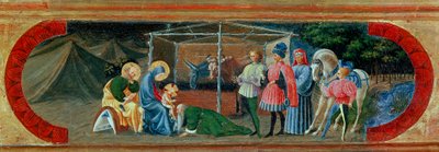 Adoration des mages. Peinture de Paolo Uccello (1397-1475) - Paolo Uccello