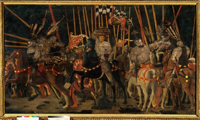 Bataille de San Romano entre les Florentins et les Siennois le 02/06/1432 - Paolo Uccello