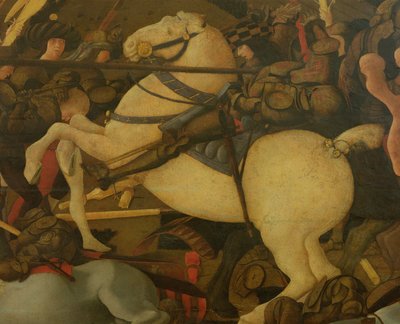 Détail de Niccolo da Tolentino, de la Bataille de San Romano en 1432, c.1456 - Paolo Uccello