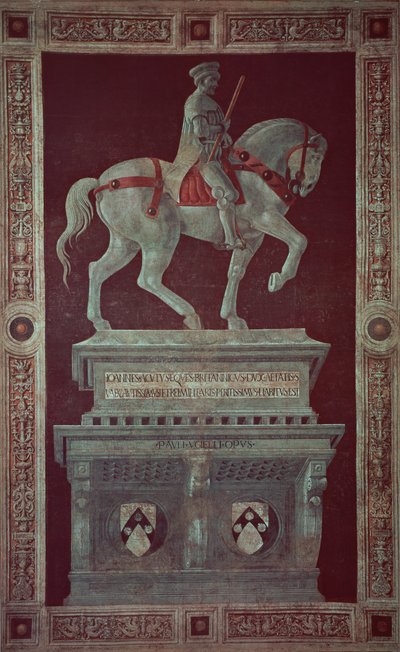 Monument équestre de Sir John Hawkwood (1320-94), 1436 - Paolo Uccello