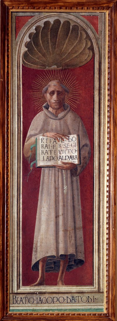 Portrait du poète et religieux italien Jacopo de Benedetti dit Jacopone da Todi - Paolo Uccello