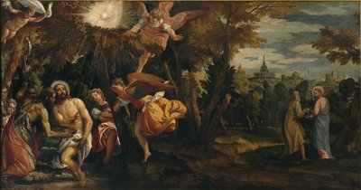 Le baptême et les tentations du Christ, 1582 - Paolo Veronese