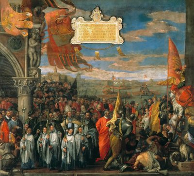 Le Retour victorieux du doge Andrea Contarini après le triomphe de Chioggia - Paolo Veronese