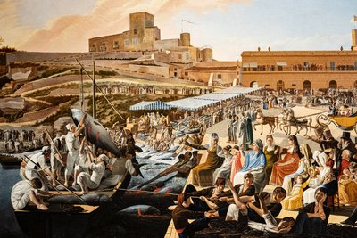 La mattanza du thon à Solanto en présence de la famille royale - Paolo de Albertis