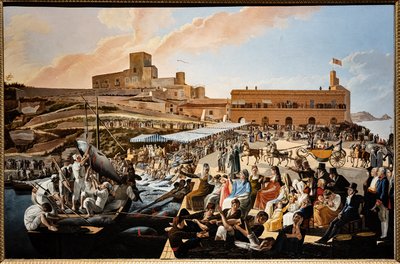 La mattanza du thon à Solanto en présence de la famille royale - Paolo de Albertis