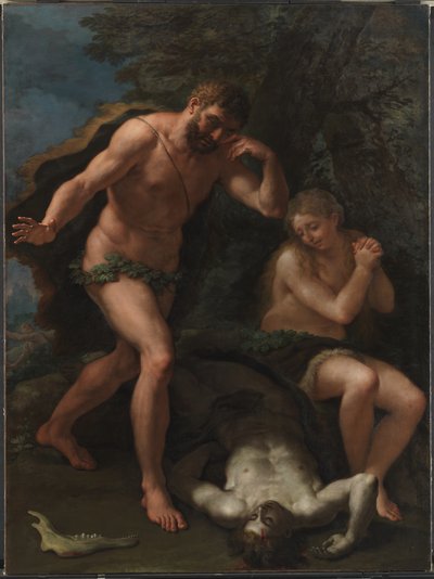 Adam et Ève pleurant sur le corps d