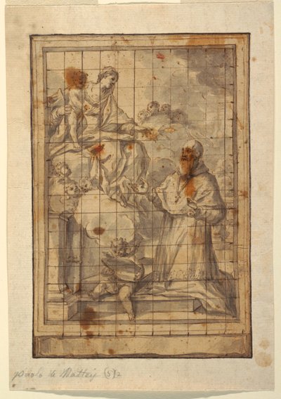 Vierge et enfant en gloire - Paolo de Mattheis