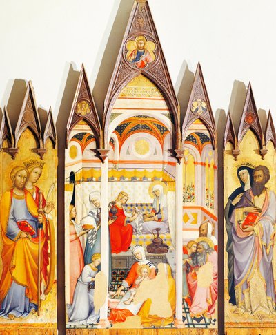 Retable de la Nativité de la Vierge par Paolo di Giovanni Fei (circa 1345-circa 1411) - Paolo di Giovanni Fei