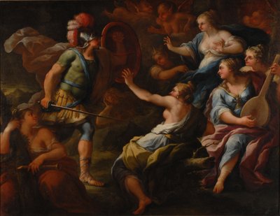 Achille découvert par Ulysse parmi les filles de Lycomède à Skyros - Paolo di Matteis