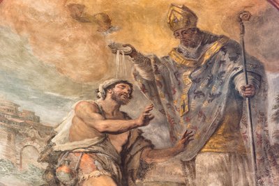 Fresques représentant la vie de Saint Cataldo - Paolo di Matteis