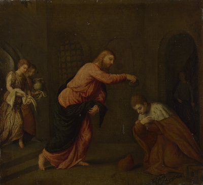 Christ baptisant Saint Jean le Martyr d