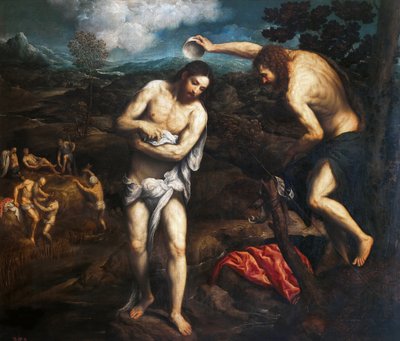 Le Baptême du Christ, 1548-1551 - Paris Bordone
