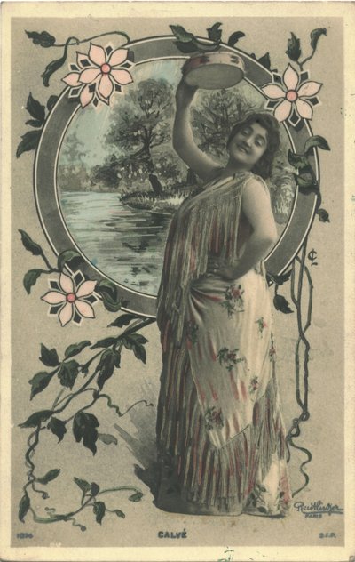 Emma Calvé en Carmen - Paris Photo studio Reutlinger