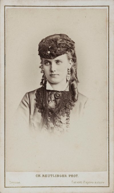 Portrait de Christine Nilsson - Paris . Photo studio Reutlinger
