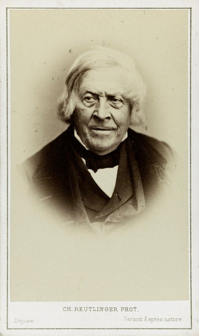 Portrait de Jules Michelet - Paris . Photo studio Reutlinger