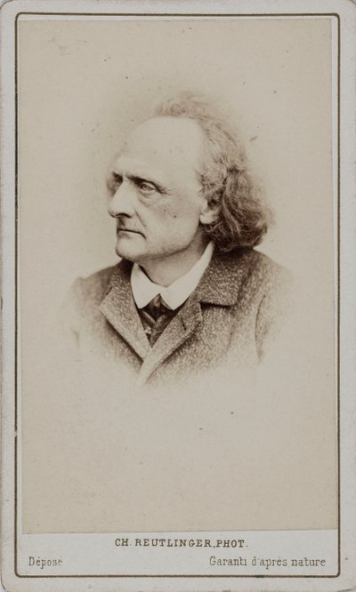 Portrait du pianiste et compositeur Henry Litolff 1818-1891 - Paris . Photo studio Reutlinger