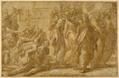Christ avec ses disciples guérissant les lépreux - Parmigianino (1503 40)