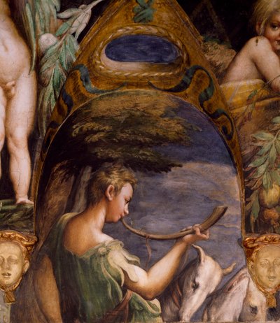 Figure de chasseur, tirée du Mythe de Diane et Actéon - Parmigianino