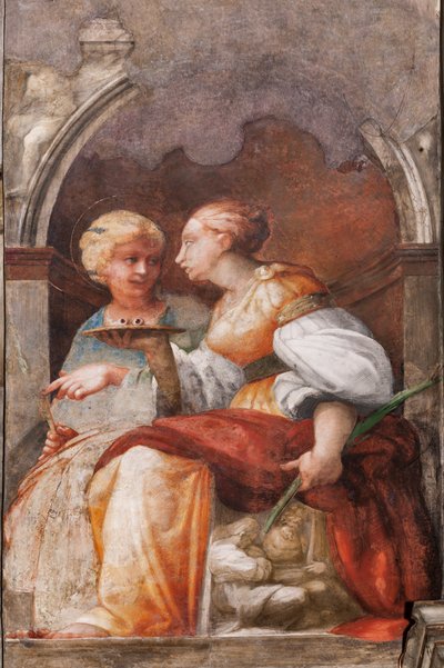 Sainte Lucie et Sainte Apollonie, c.1523 - Parmigianino