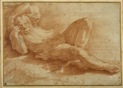 Figure barbu, dormant - Parmigianino