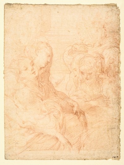Groupe de femmes (recto) - Parmigianino
