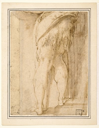Étude pour les jambes de Saint Jean-Baptiste - Parmigianino