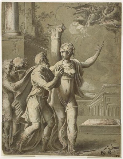 Auguste et la Sibylle Tiburtine - Parmigianino