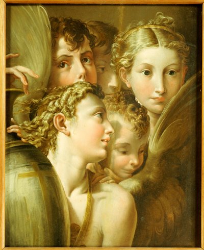 Cinq anges - Parmigianino