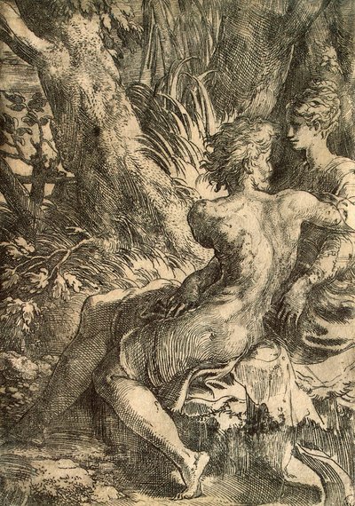 Amants, vers 1527 - Parmigianino