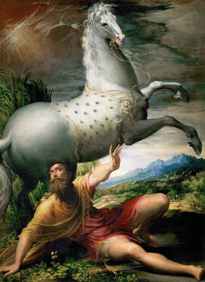 La Conversion de Saint Paul, vers 1528 - Parmigianino