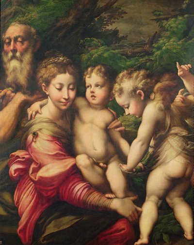 La Sainte Famille (Repos pendant la fuite en Égypte) 1524 - Parmigianino