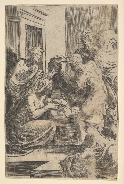 La Nativité - Parmigianino