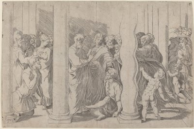 Saints Pierre et Jean guérissant l