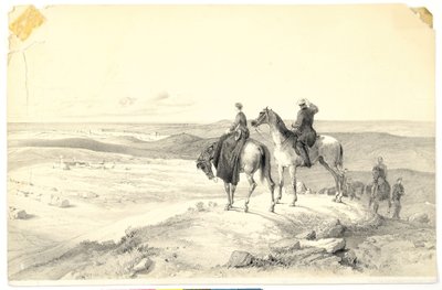 Florence Nightingale et M. Bracebridge sur la colline de Cathcart surplombant Sébastopol le 8 mai 1855 - Parthenope Nightingale
